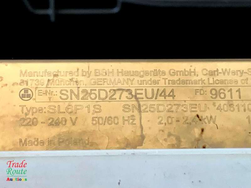 Siemens SN25D273EU Free-Standing Dishwasher 60cm