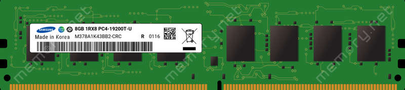 Samsung 8GB DDR4 RAM PC4-19200 2400MHZ 288 Pin Dimm 1.2V Desktop RAM Memory [M378A1K43BB2-CRC]