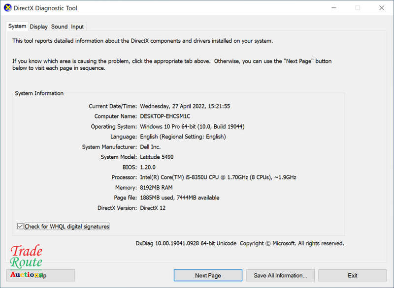 Dell Latitude 5490 Full HD 14` LAPTOP | Intel Core i5 8350U 8th Gen 1.9GHz | 8GB RAM | 512GB SSD