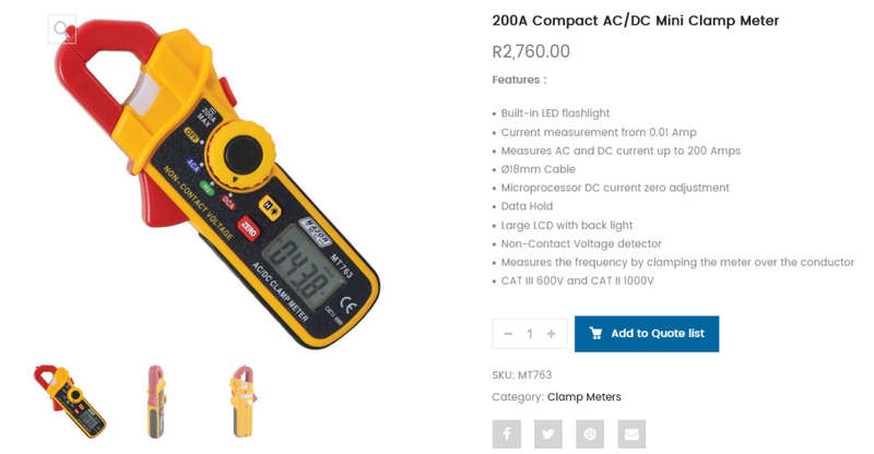 Major Tech Mini AC/DC Clamp Multimeter - MT763 - R 2760 Value [ BRAND NEW ]