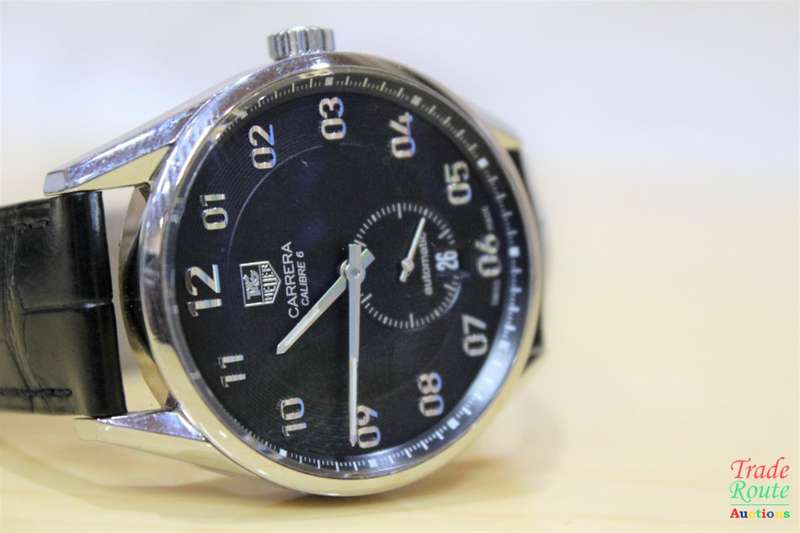 Tag Heuer Carrera Heritage Calibre 6 Automatic Black Dial Men's Watch WAR2110