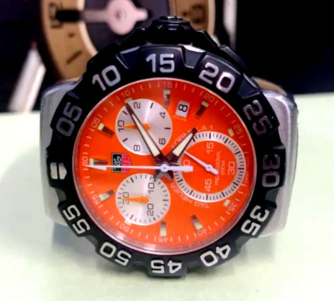 Tag Heuer Professional Orange Dial Formula 1 S/Steel Men's Watch - CAH1113