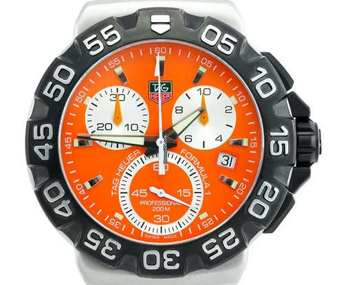 Tag Heuer Professional Orange Dial Formula 1 S/Steel Men's Watch - CAH1113