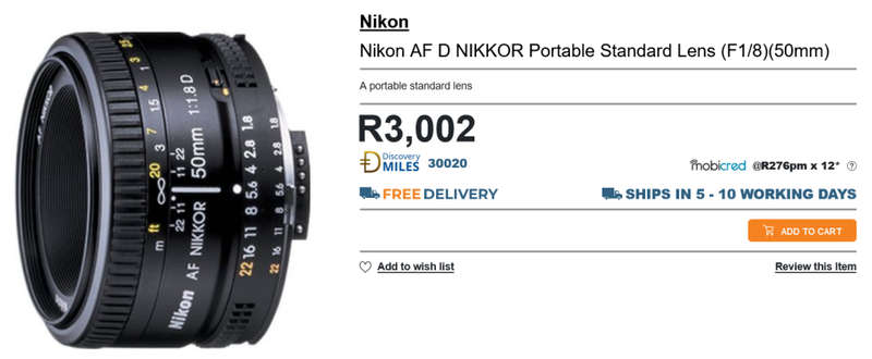 Nikon AF Nikkor 50mm f/1.8D Lens for NIKON Cameras
