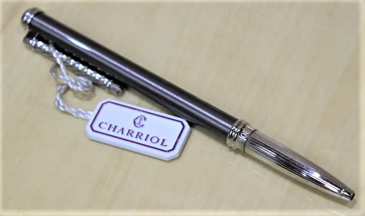Charriol Dark Grey Ballpoint Pen [ 15-01-007TP  ] Luxury