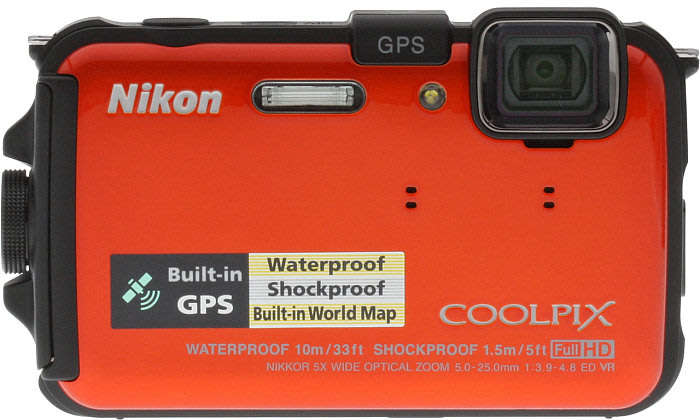 Nikon COOLPIX AW100 Waterproof Compact Digital Camera - Black (16MP, 5x Optical Zoom) 3 inch LCD