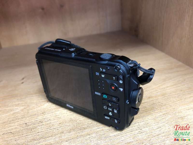 Nikon COOLPIX AW100 Waterproof Compact Digital Camera - Black (16MP, 5x Optical Zoom) 3 inch LCD