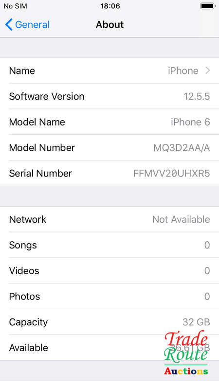 APPLE IPHONE 6 | A1586 | MQ3D2AA/A| 32GB *** APPLE IPHONE 6 ***