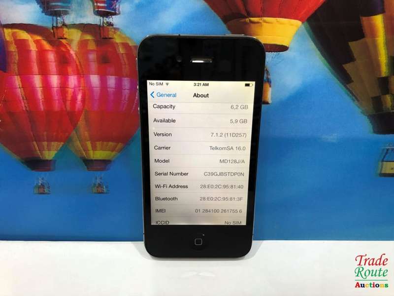 Apple Iphone 4s 8GB A1332 MD128J/A - Cracked back - NO RINGER -  FOR SPARES OR REPAIR