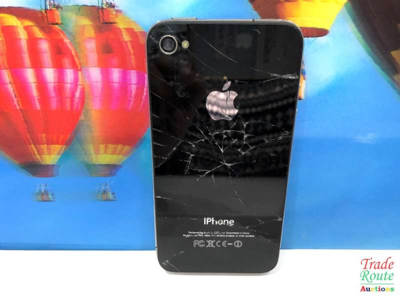 Apple Iphone 4s 8GB A1332 MD128J/A - Cracked back - NO RINGER -  FOR SPARES OR REPAIR