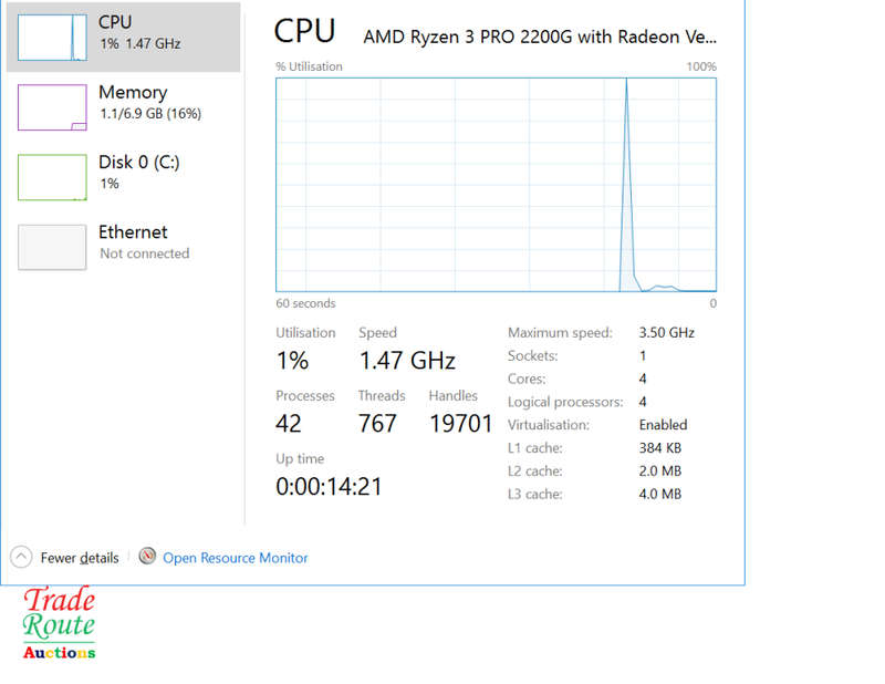 HP EliteDesk 705 G4 Mini Desktop Computer | AMD Ryzen 3 PRO 2200G Radeon Vega Graphics ** GAMING PC