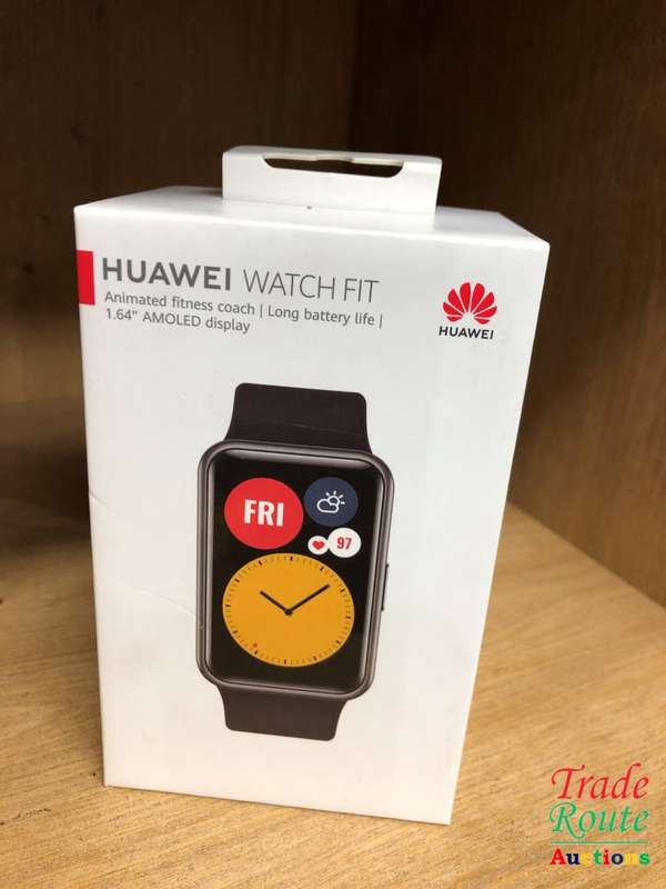 Huawei TIA-B09 Fit Sport GPS Fitness Tracker, 5 ATM Waterproof Smart Watch -Graphite BlacK- IN  BOX