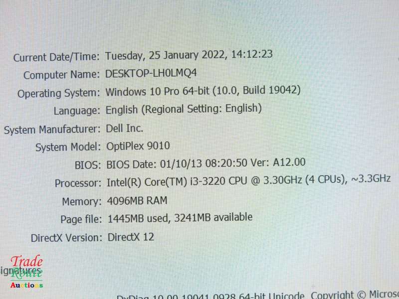 Dell OptiPlex 9010 Business SFF Desktop PC | Core i3 3220 3.3Ghz | 4GB RAM | 500GB HDD