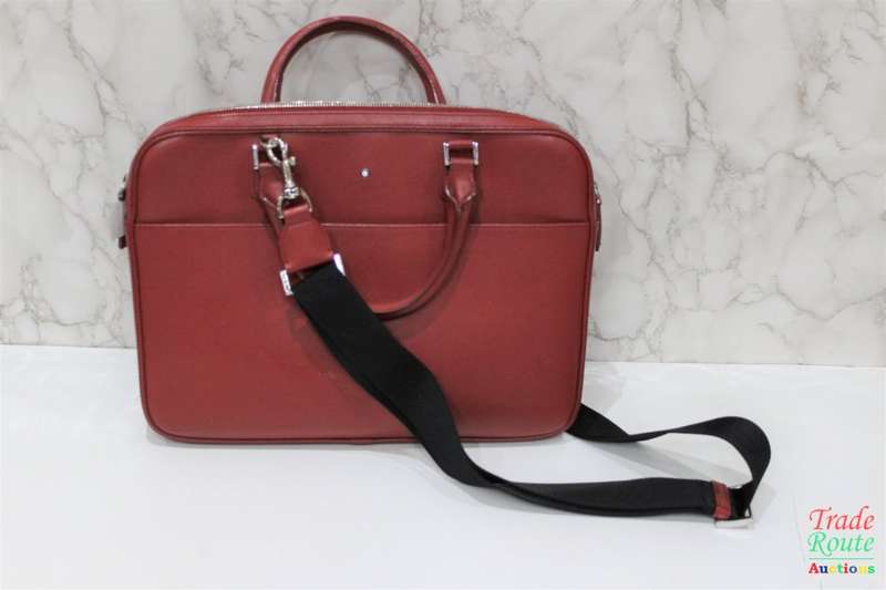 Montblanc Leather Bag Red - Montblanc Sartorial Slim Document Case