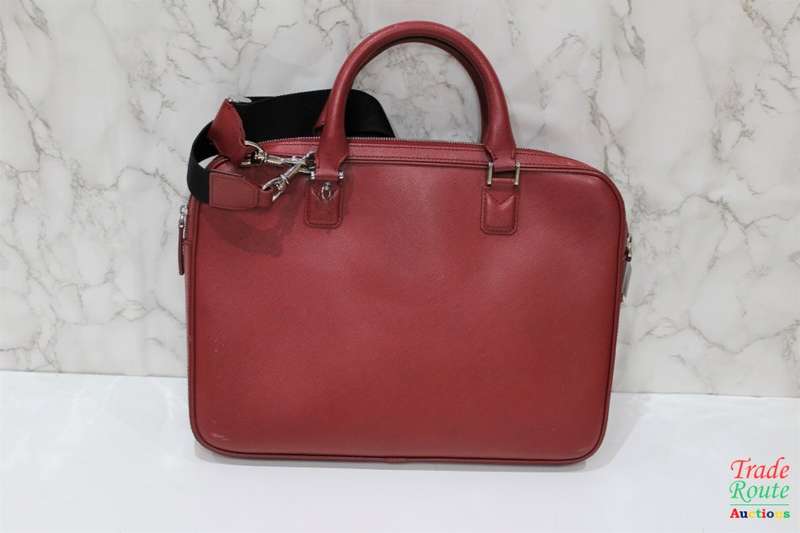Montblanc Leather Bag Red - Montblanc Sartorial Slim Document Case