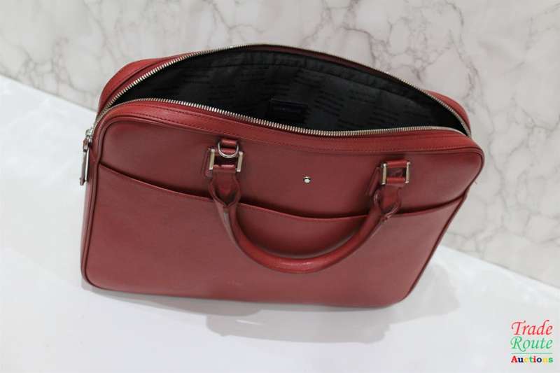 Montblanc Leather Bag Red - Montblanc Sartorial Slim Document Case