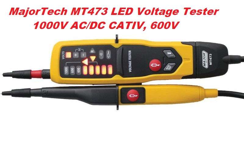 Major Tech MT473 LED Voltage Tester 1000V ACV / DCV - R 2200 value