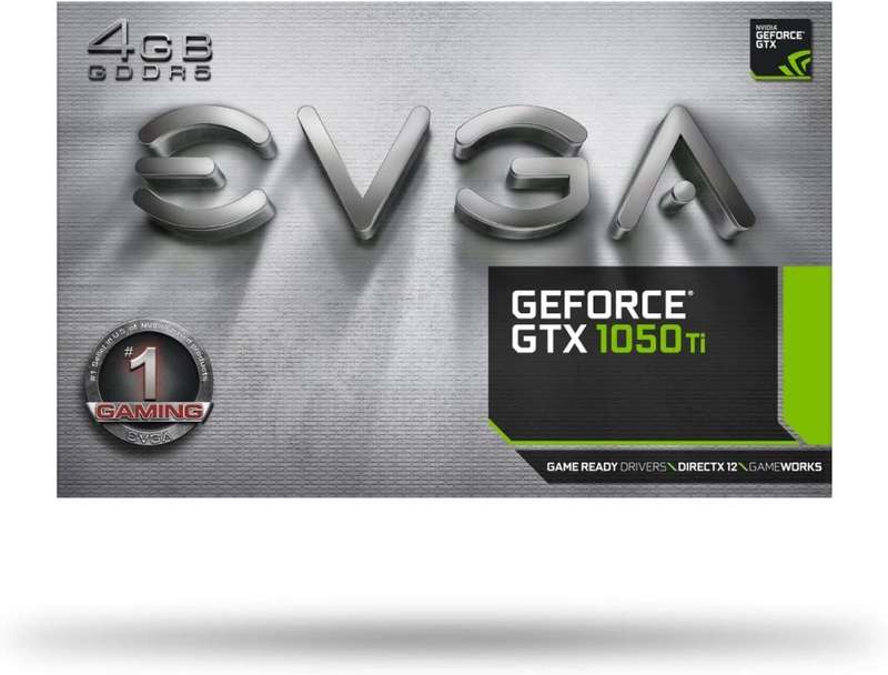 GeForce GTX 1050 Ti Gaming EVGA Graphics Card 4GB GDDR5 DX12 OSD Support (PXOC) 04G-P4-6251-KR