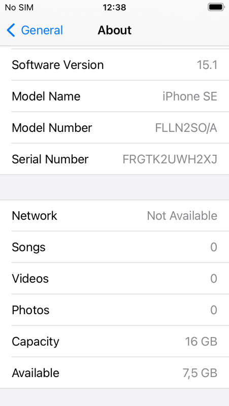 APPLE IPHONE SE | FLLN2SO/A | A1723 | FINGERPRINT ID | SMART PHONE