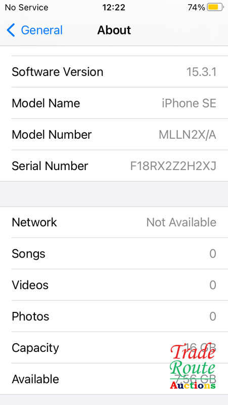 APPLE IPHONE SE | MLLN2X/A | A1723 | SMART PHONE