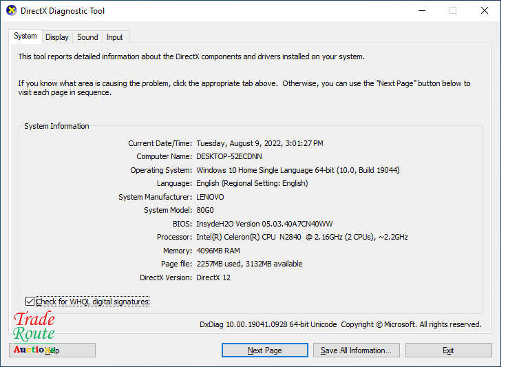 Lenovo G50 80G0 15.6" Laptop - Intel Celeron N2840 2.2GHz - 4GB RAM - 500GB HDD [ BATTERY FAULTY ]