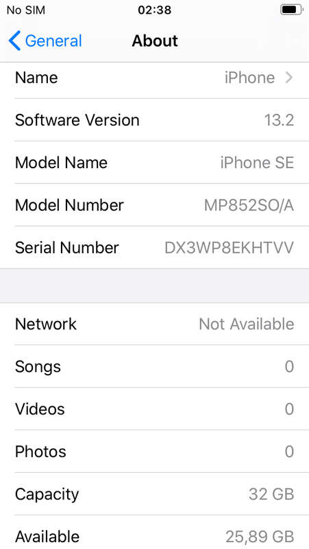 APPLE IPHONE SE | MP852SO/A | A1723 | FINGERPRINT ID | SMART PHONE