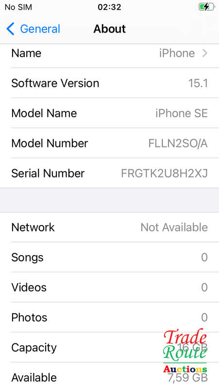 APPLE IPHONE SE | FLLN2SO/A | A1723 | FINGERPRINT ID | SMART PHONE
