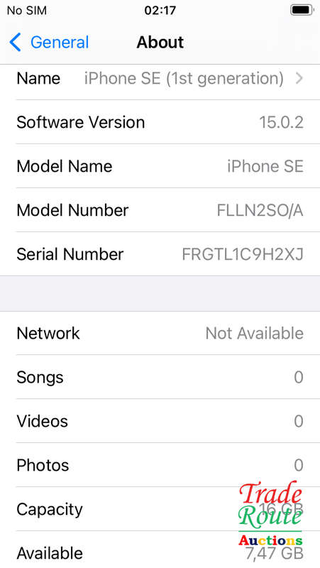 APPLE IPHONE SE | A1723 | FINGERPRINT ID | SMART PHONE - BACK CAMERA FAULTY