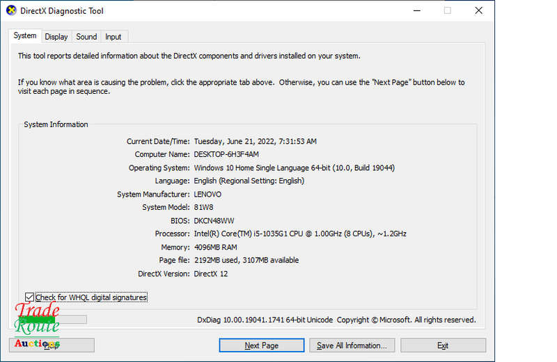 LENOVO IDEAPAD S145 81W8 15.6 inch LAPTOP Core i5 10th Gen