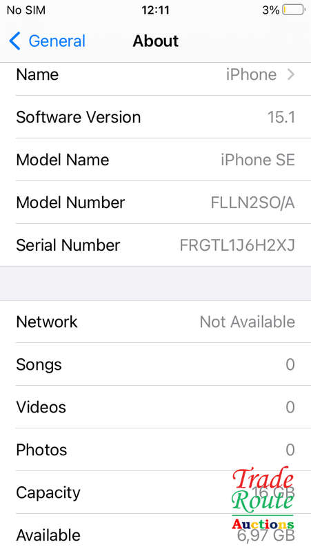 APPLE IPHONE SE | FLLN2SO/A | A1723 | FINGERPRINT ID | SMART PHONE