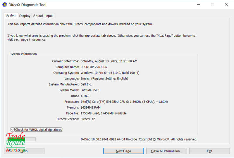 Dell Latitude 3590 Core i5 8th Gen 15.6 Inch Full HD (1920x1080) Laptop 16GB/256GB [Faulty Battery]