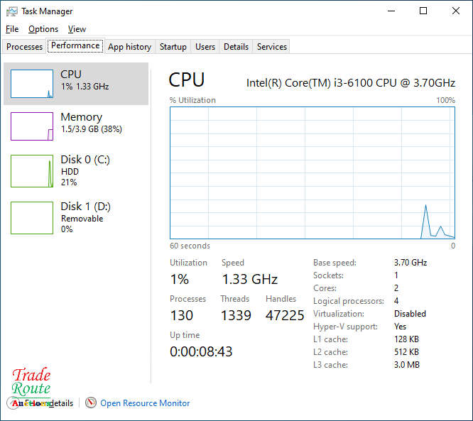 LENOVO S510 10KY SFF Desktop PC Computer | CORE i3 6100 6th Gen 3.7GHz | 4GB RAM | 500GB HDD