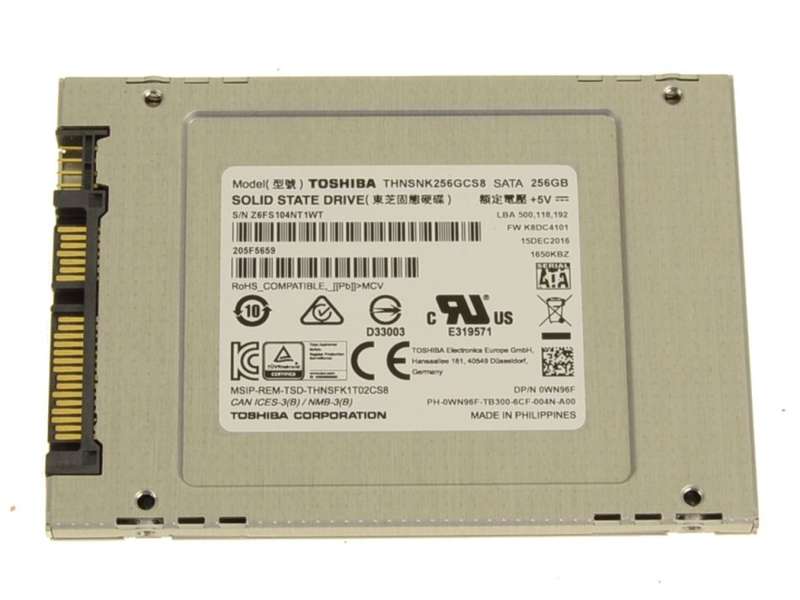 Toshiba 256gb Laptop SSD THNSNK256GCS8 - Solid State Drive 2.5`