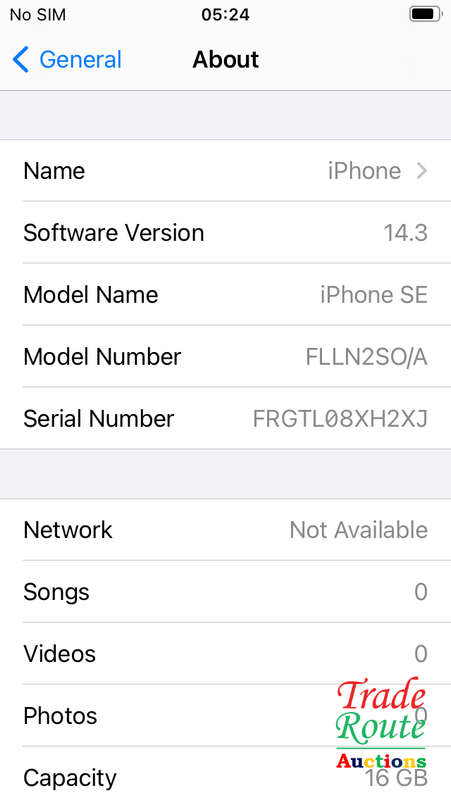 APPLE IPHONE SE | FLLN2SO/A | A1723 | FINGERPRINT ID | SMART PHONE