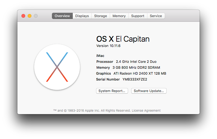 iMac 20-Inch `Core 2 Duo` 2.4Ghz - All in One Desktop Computer - ATI Radeon Graphics