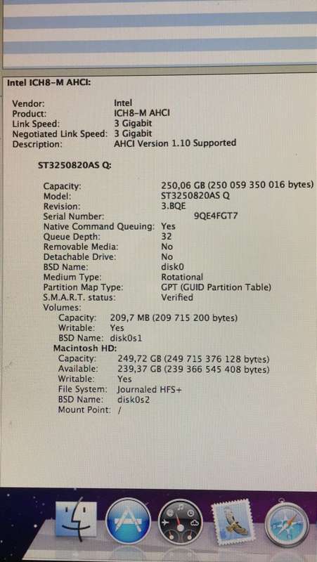 iMac 20-Inch "Core 2 Duo" 2.0Ghz - All in One COMPUTER Desktop - 1GB RAM - 250GB HDD