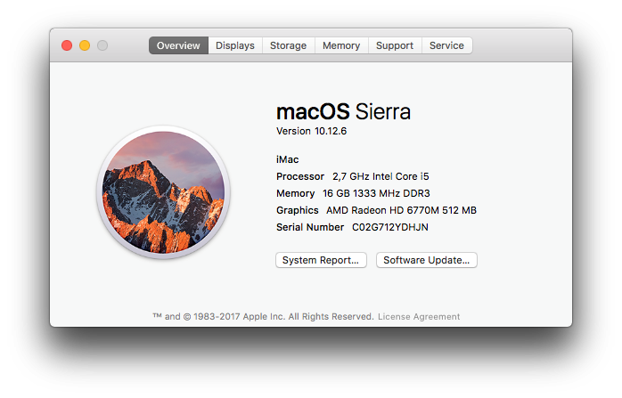 High Spec - iMAC Apple | 21.5 INCH | Core i5 2.7Ghz 16GB RAM 1TB HDD * AMD Radeon HD Graphics