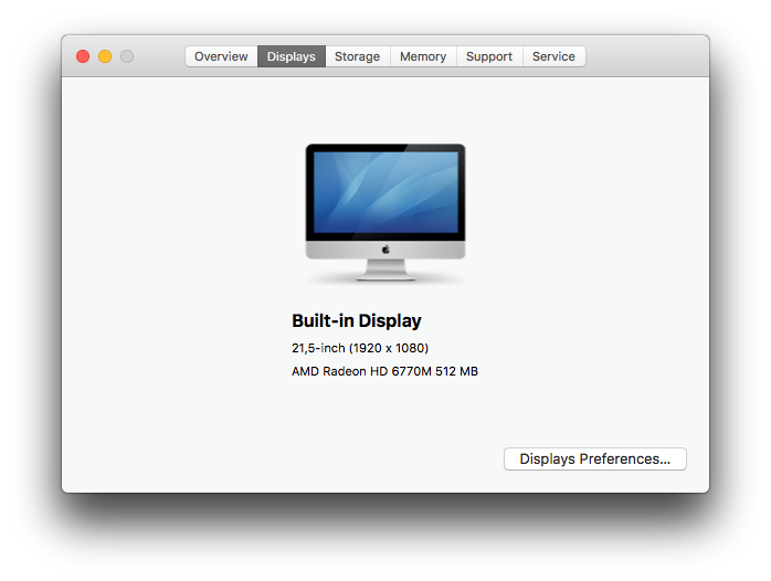 High Spec - iMAC Apple | 21.5 INCH | Core i5 2.7Ghz 16GB RAM 1TB HDD * AMD Radeon HD Graphics