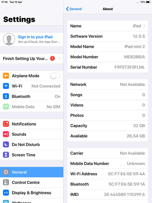 APPLE IPAD MINI 2 | 32GB | ME820B/A  with Retina display Wi-Fi + Cellular