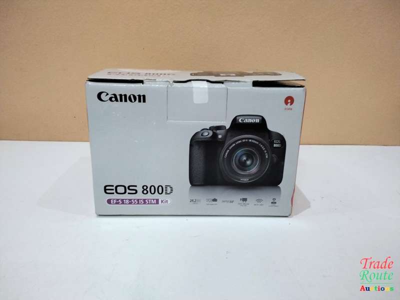 Canon EOS 800D DSLR with 18-55mm f/4-5.6 IS STM Lens in Box