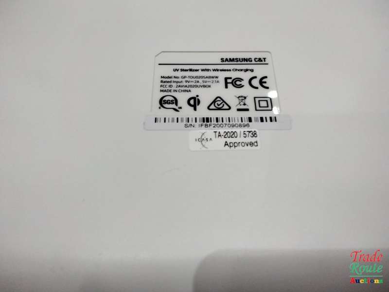 UV Sterilizer with Wireless Charging - White - designed for Samsung