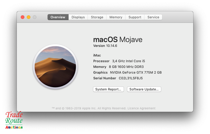 Apple iMAC | 27 INCH | Core i5 3.4GHz | 8GB RAM | 1TB HDD ULTRASLIM  Nvidia GeForce GTX 2GB Graphics