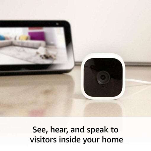 Amazon Blink Mini  Alexa Smart Compact indoor plug-in security camera, HD Video