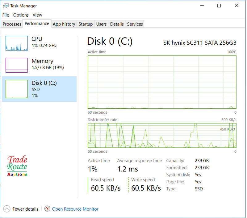 DELL VOSTRO 3568 15.6" LAPTOP | CORE i7 7500U 7th Gen 2.7GHz | 8GB RAM | 256GB SSD - Faulty Battery