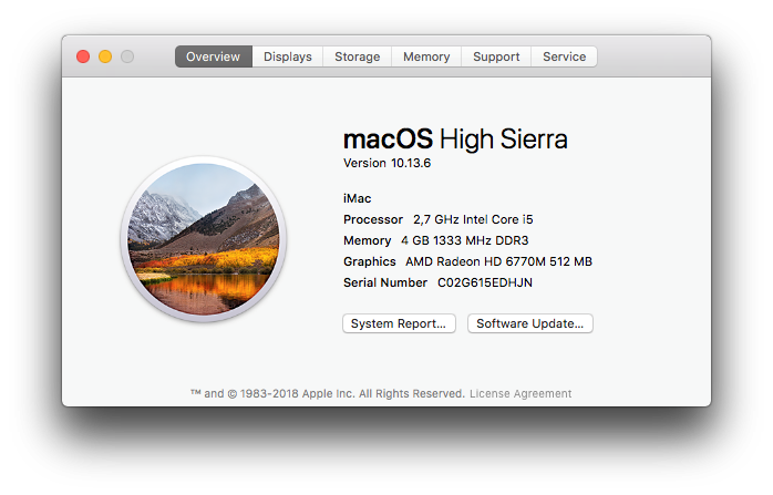 iMAC Apple | 21.5 INCH | Core i5 2.7Ghz 4GB RAM 1TB HDD * AMD Radeon HD Graphics