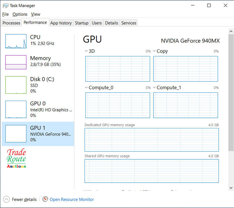 Dell Vostro 5568 15.6` LAPTOP | Intel Core i7 7th Gen | 8GB | 250GB | Nvidia 940MX 4GB | LOW BATTERY