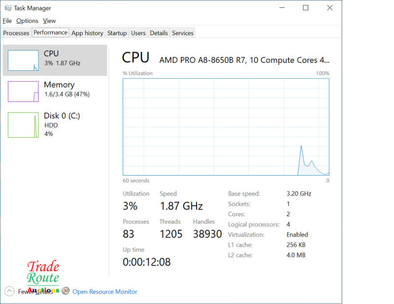 HP EliteDesk 705 G2 SFF Desktop Computer | AMD PRO A8 8650B R7 3.2GHZ | 4GB RAM | 160GB HDD