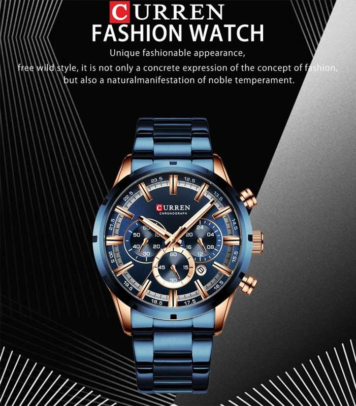 Curren 8355 Sport Quartz Movement Mens Wrist Watch