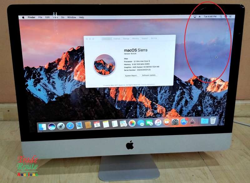 Apple iMAC | 27 INCH | Core i5 3.1GHz 6GB RAM 1TB HDD - [ CRACKED OUTER GLASS ] LCD IS FINE