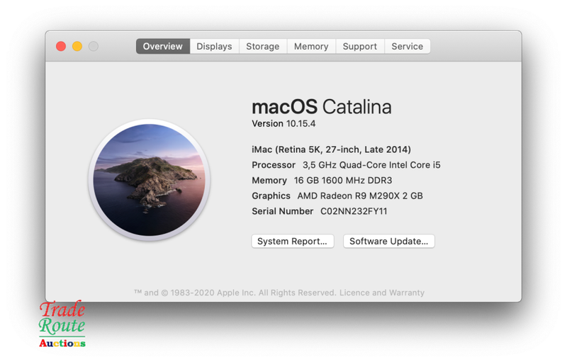 Apple iMAC Retina 5K Display | 27 INCH | Core i5 3.5GHz 16GB RAM 1TB HDD * LATE 2014